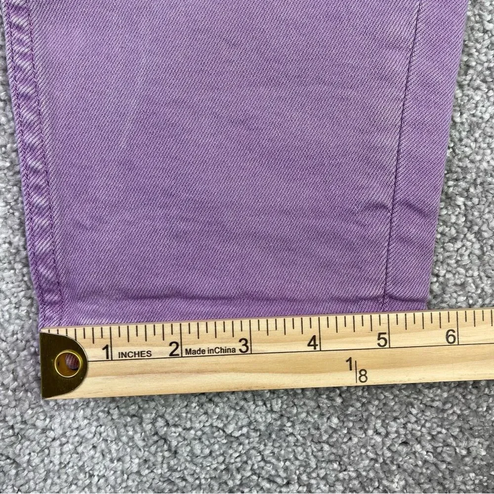 Tommy Jeans Women’s 26X26.5* Purple Tapered High Rise Vintage - Picture 13 of 14